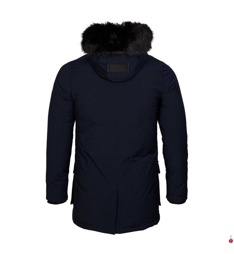 Luigi Parka mit Kunstpelz - Marine