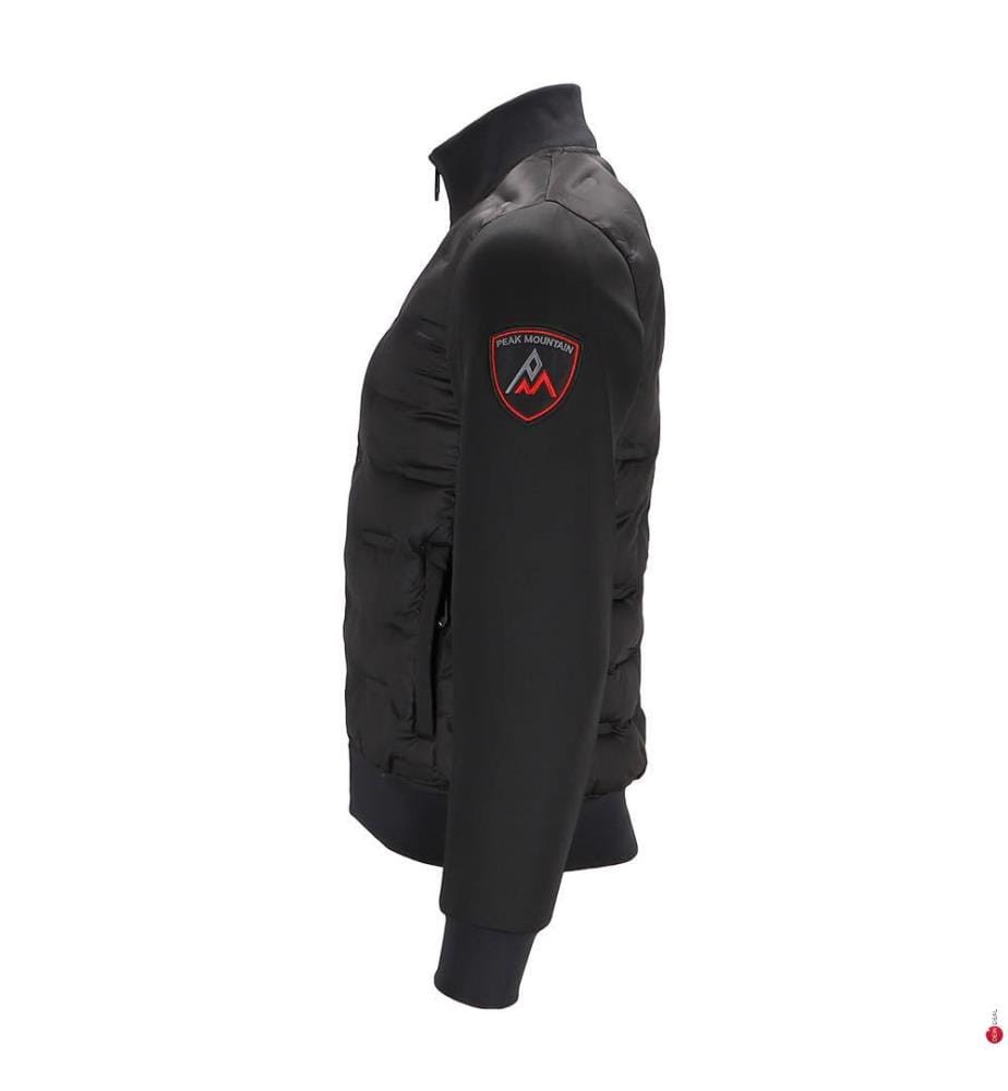 Two-material jacket - Black