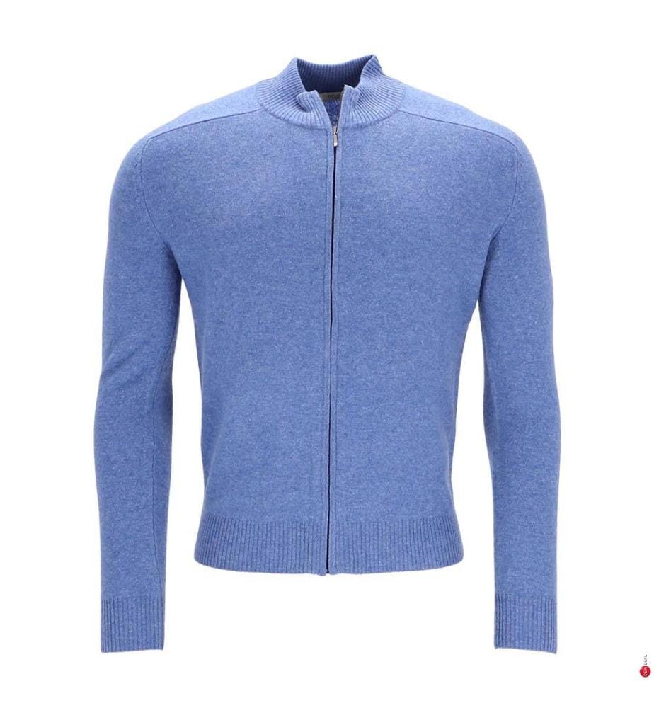 Strickjacke aus Kaschmir - Blau