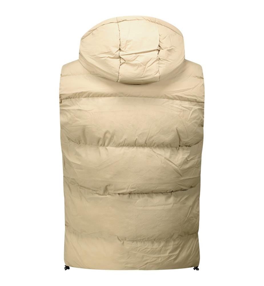 Vitoana gilet senza maniche con cappuccio - Beige