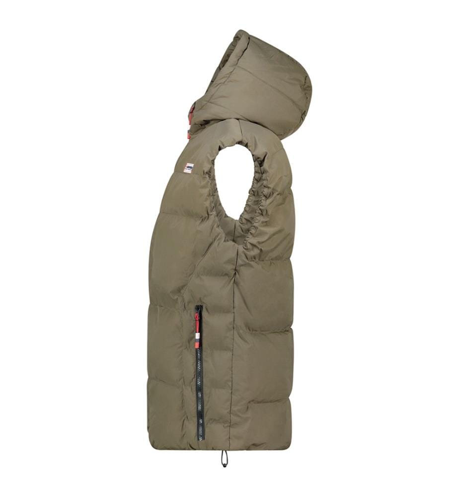 Vitoana Gilet senza maniche con cappuccio - Khaki