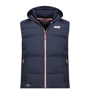 Vitoana Sleeveless Hooded Vest - Navy Blue