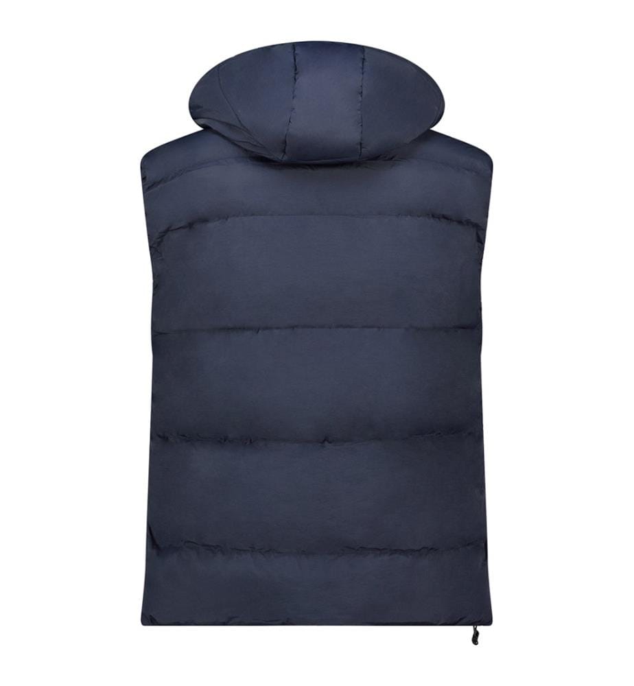 Vitoana Gilet senza maniche con cappuccio - Blu navy