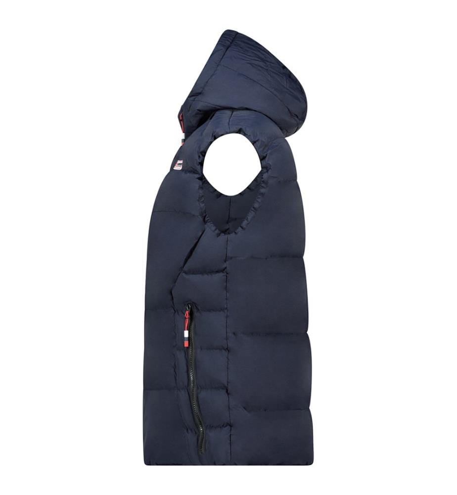 Vitoana Gilet senza maniche con cappuccio - Blu navy