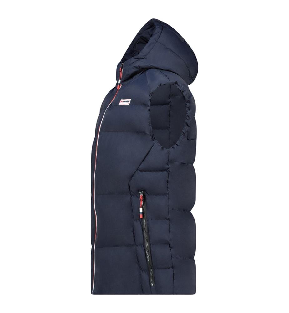 Vitoana Gilet senza maniche con cappuccio - Blu navy