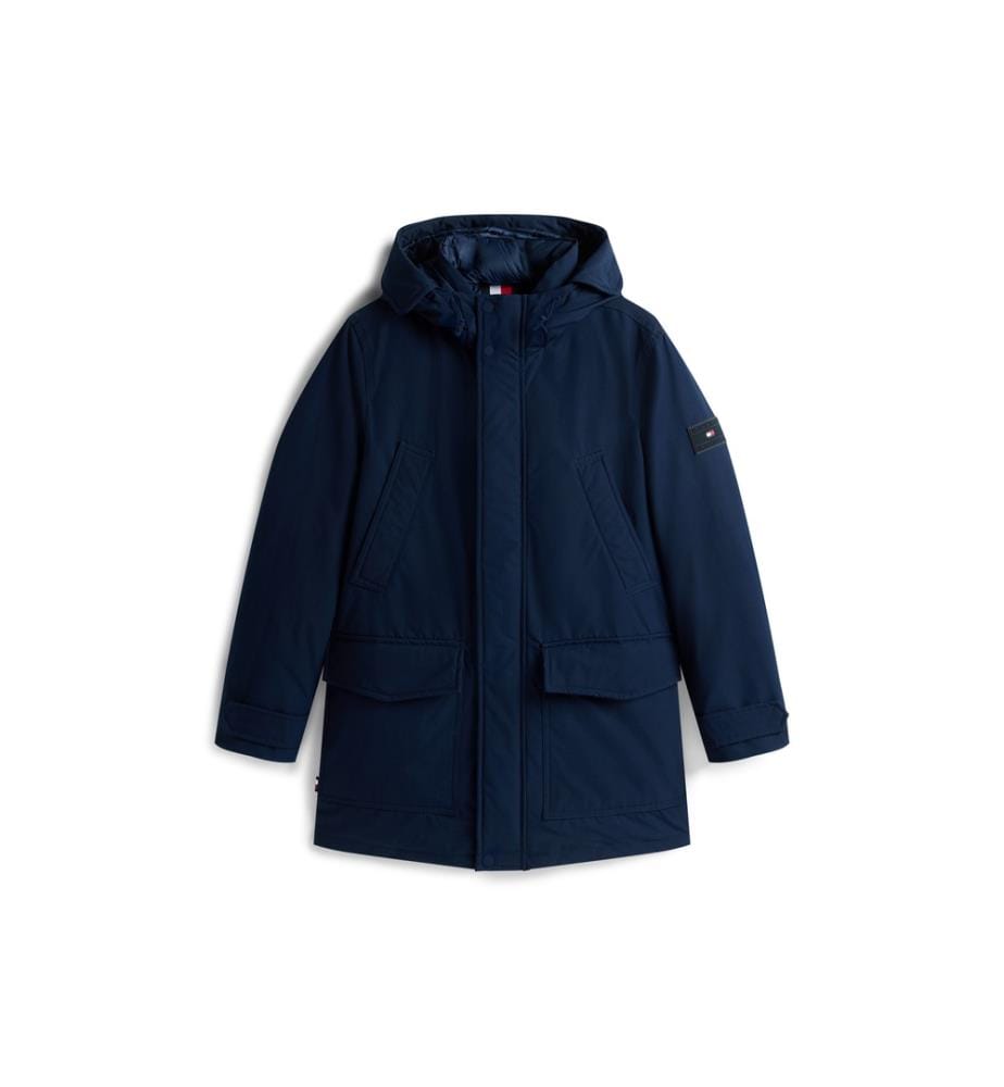 Parka Rockie idrorepellente con cappuccio - Blu navy