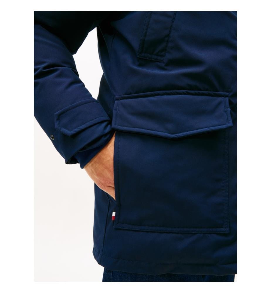 Parka Rockie idrorepellente con cappuccio - Blu navy