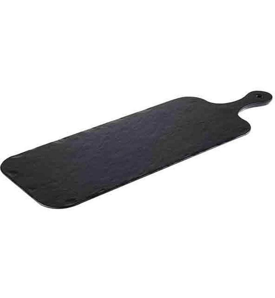 APS - Servierplatte Slate Rock 48 cm x 20 cm, Schwarz