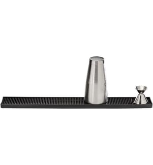 APS - Tapis de bar 60 cm x 8 cm, noir