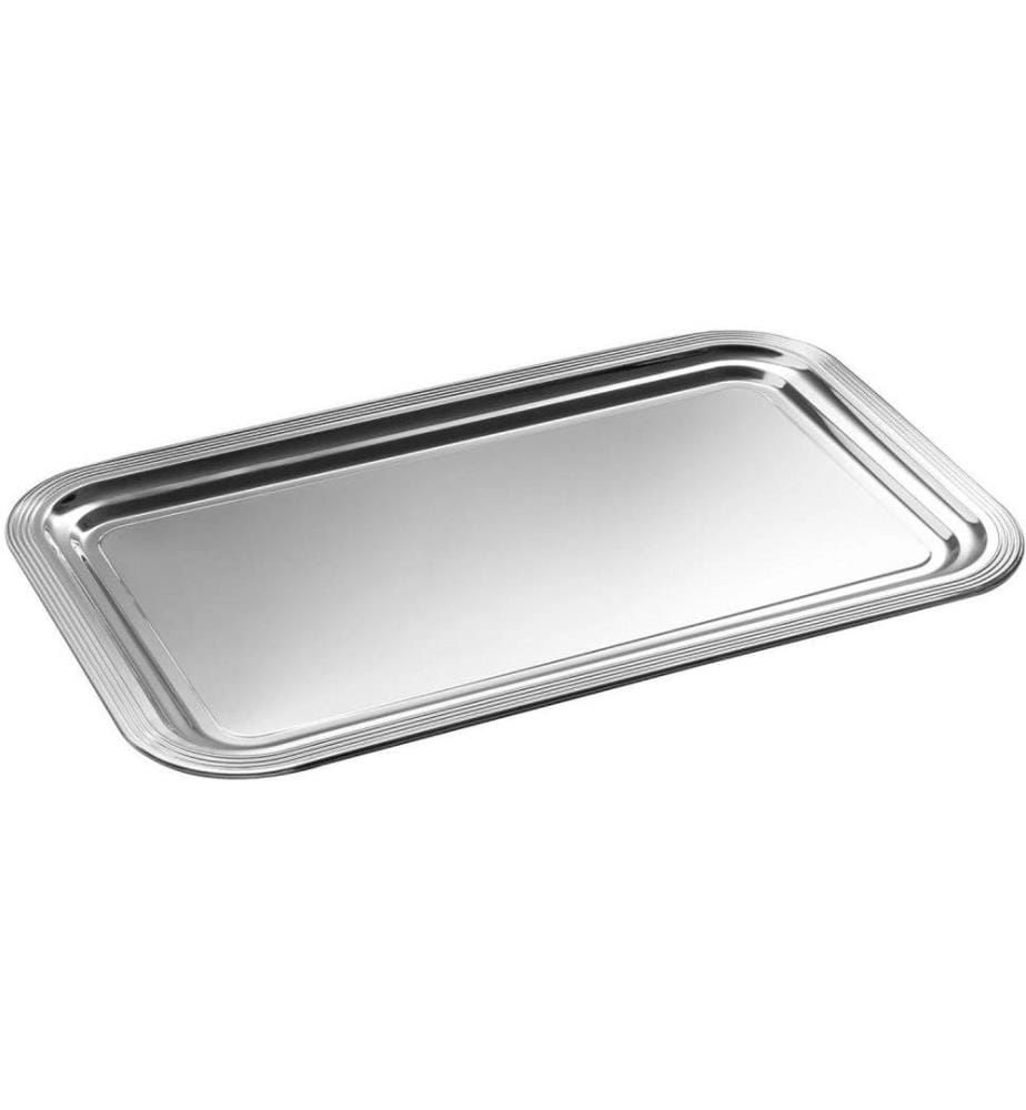 APS - Servierplatte Classic 53 x 32.5 x 1.5 cm, Silber
