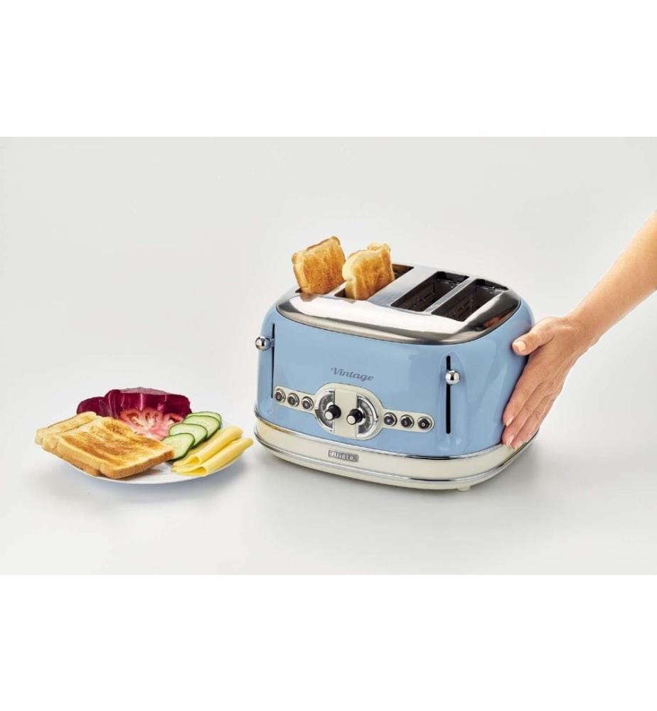Toaster - Vintage - 4 slots Blue, without brackets