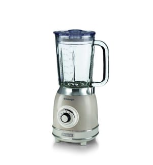 Frullatore - Vintage - Beige 4 lame in acciaio inox, 4 livelli+impulso