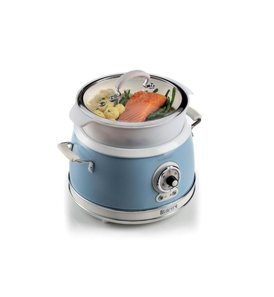 Cuiseur à riz - Vintage - Bleu 1,8L (10 tasses), 650 W