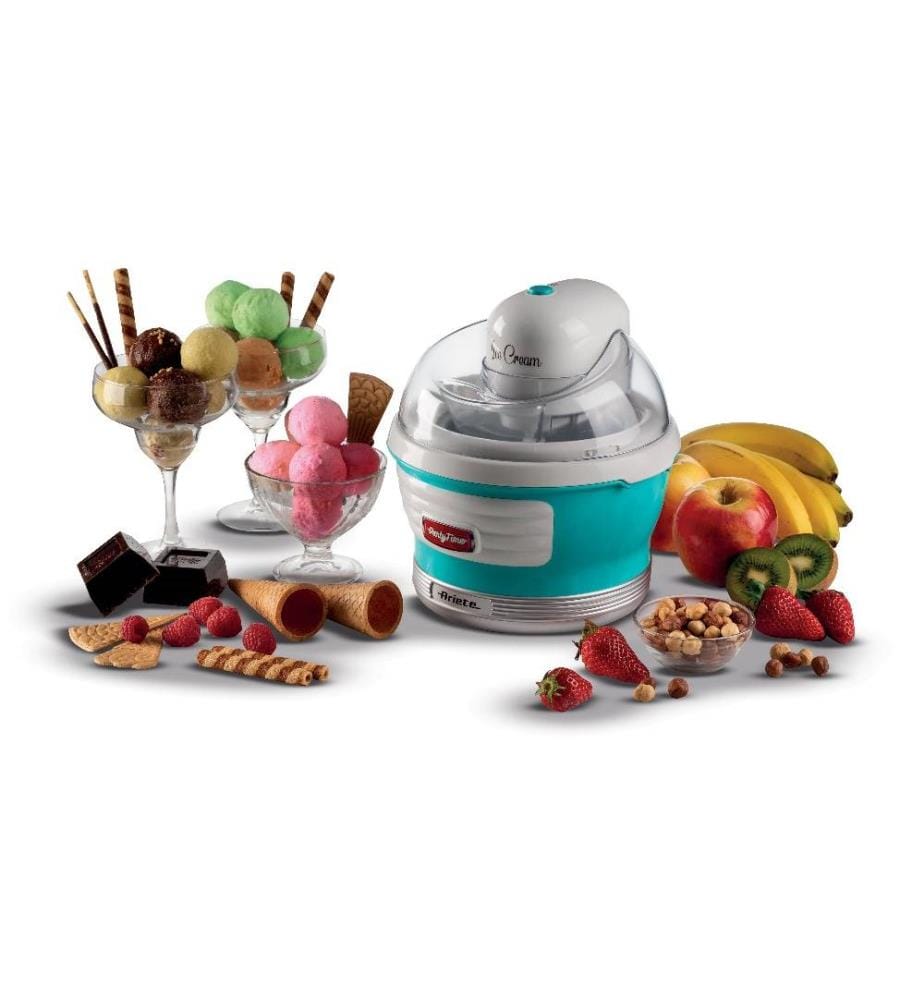 Machine à glace - Party Time - Bleu Glaces, sorbets et yaourts, double isolation