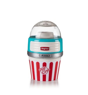 Machine à pop-corn - Party Time - bleu Cuisson à l'air chaud, gobelet inclus