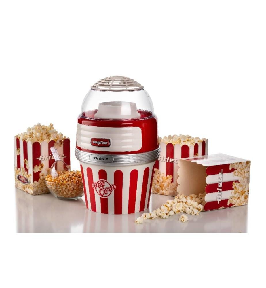 Machine à pop-corn - Party Time - rouge Cuisson à air chaud, tasse incluse