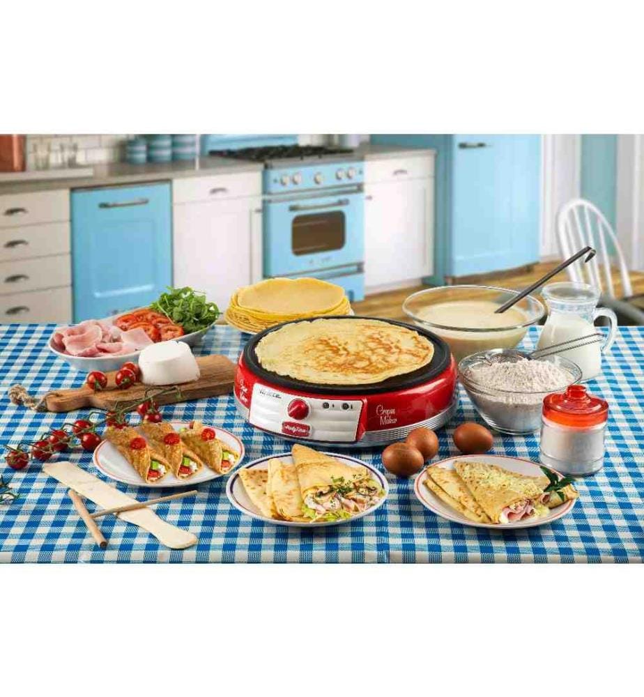Crepes Maker - Party Time - Red Non Stick Plate