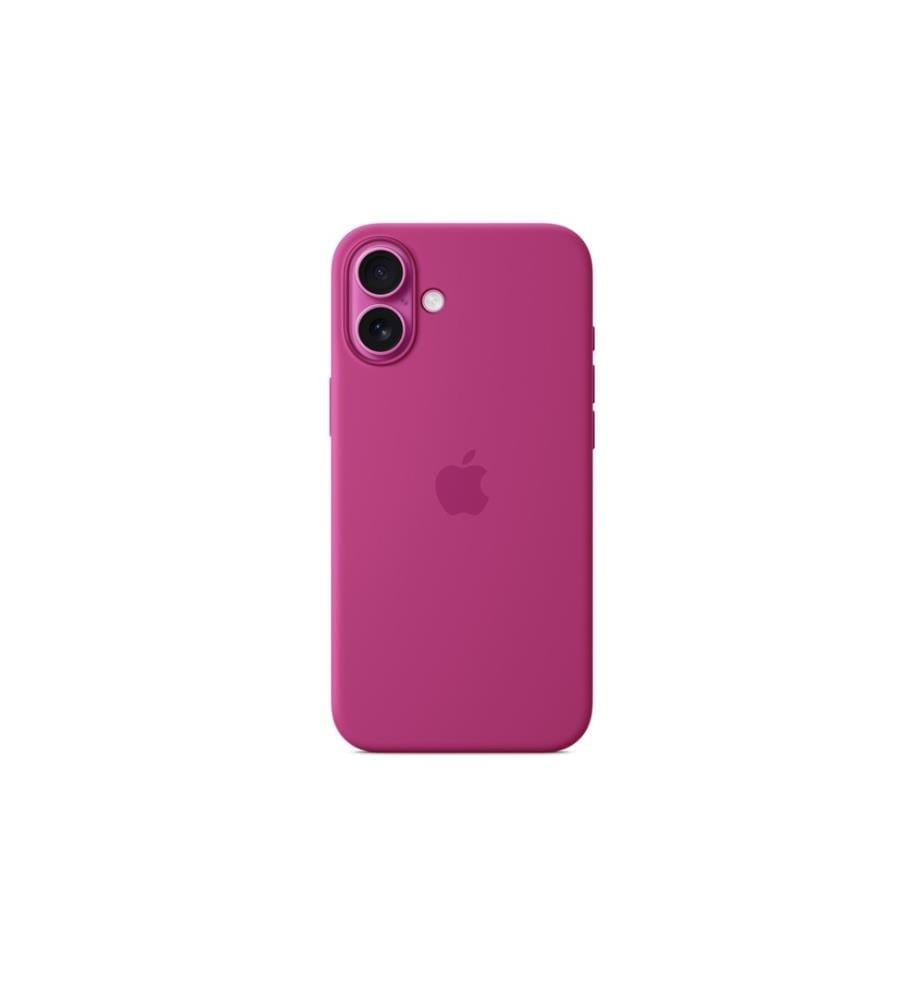 APPLE - Etui en silicone avec MagSafe iPhone 16 Plus Fuchsia