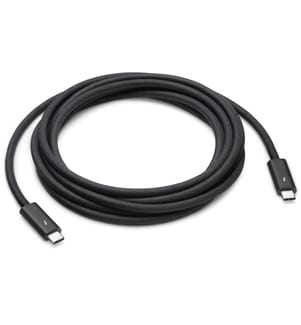 APPLE - Thunderbolt Kabel 3 m, Schwarz