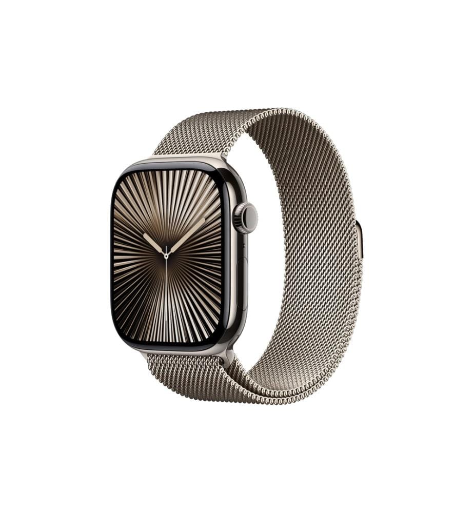 APPLE - Watch Series 10 46 mm LTE Natural Titanium Loop Milanese S/M