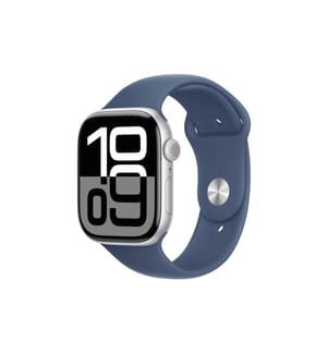 APPLE - Watch Series 10 46 mm Alu Silber Sport Denim M/L