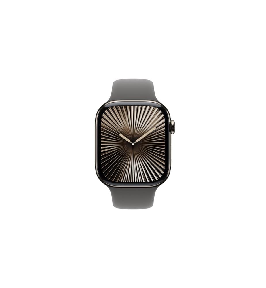 APPLE - Watch Series 10 46 mm LTE Natural Titanium Sport Grau M/L