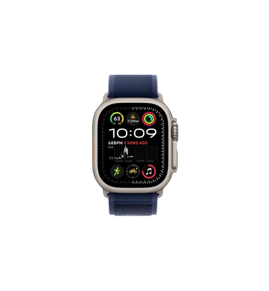 APPLE - Watch Ultra 2 Natural Titanium Trail Loop bleu S/M
