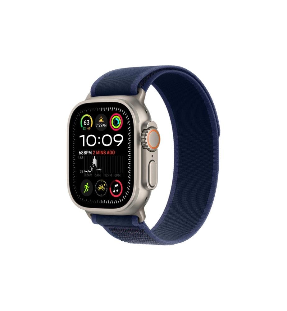APPLE - Watch Ultra 2 Natural Titanium Trail Loop bleu M/L