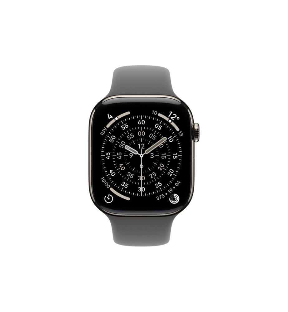 APPLE - Watch Series 11 42 mm LTE Nat Titanium Stone Grey Sport M/L