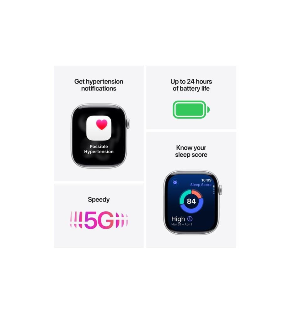 APPLE - Watch Series 11 42 mm LTE Gold Titanium Light Blush S/M