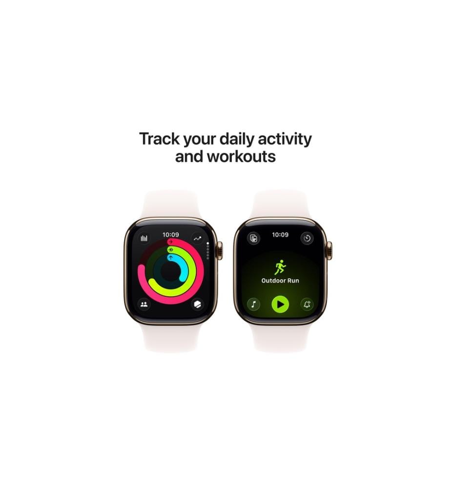 APPLE - Watch Series 11 42 mm LTE Gold Titanium Light Blush M/L