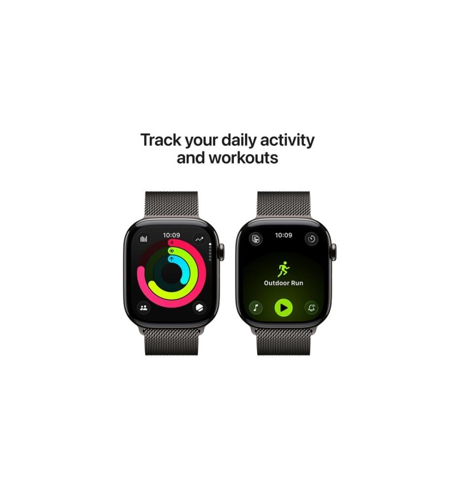 APPLE - Watch Series 11 46 mm LTE Slate Titanium Milanese Loop S/M