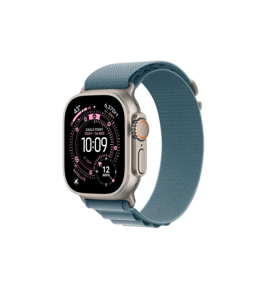 APPLE - Watch Ultra 3 Natural Titanium Light Blue Alpine Loop L