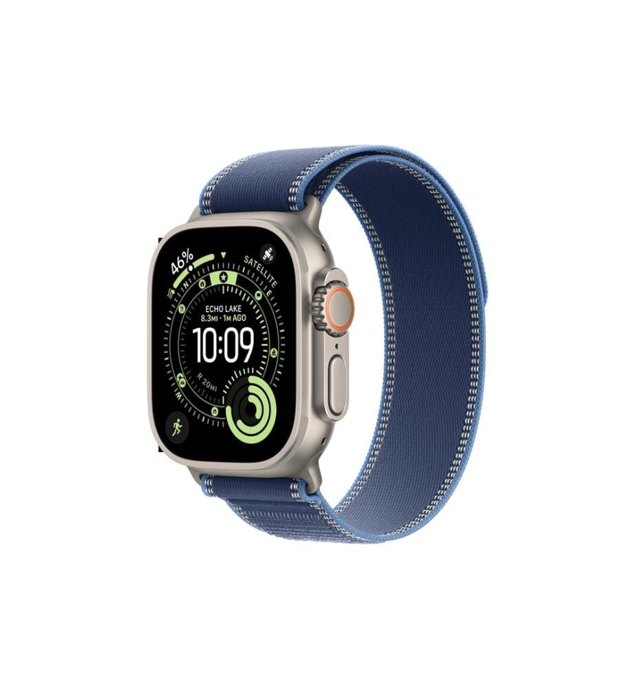 APPLE - Watch Ultra 3 Natural Titanium Blue/Bright Trail Loop M/L