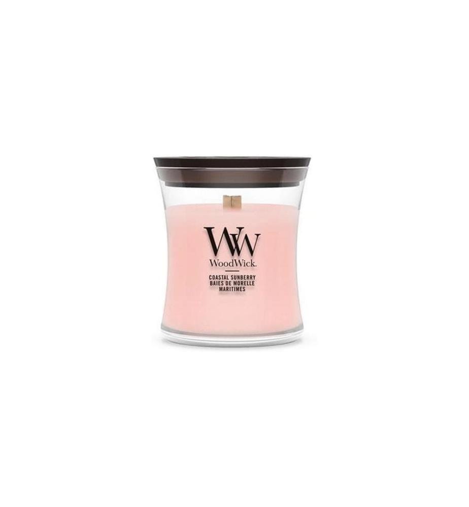 Woodwick - Bougie parfumée Coastal Sunberry Mini Jar