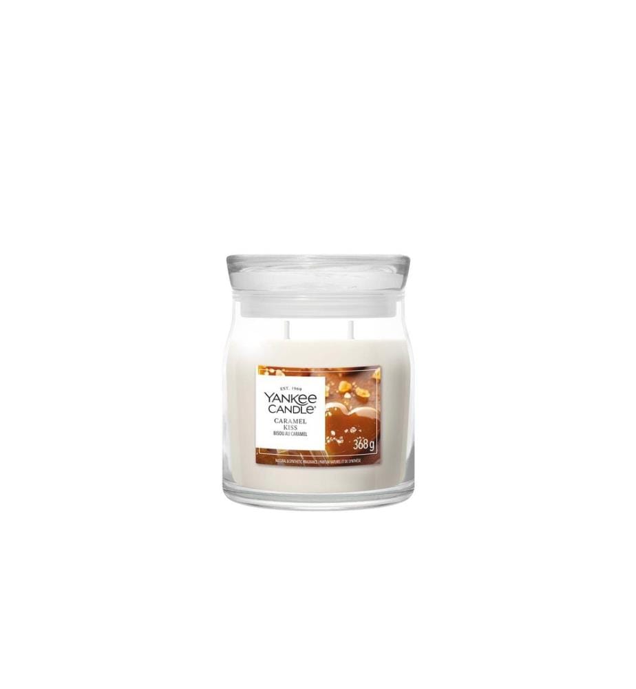 YANKEE CANDLE - Signature Duftkerze Caramel Kiss Signature Medium Jar