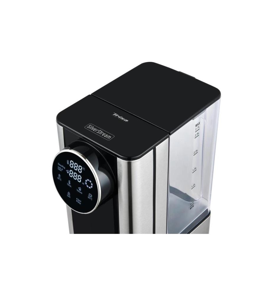 TRISA - Distributeur d'eau chaude Silver Stream 2.7 l, Noir/Argenté