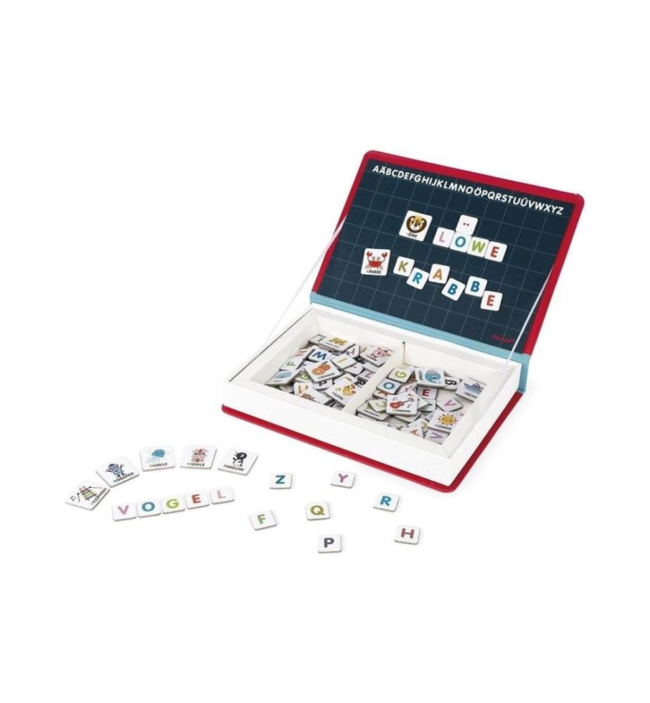 JANOD - Jouets d'occupation Livre magnétique Alphabet -DE-