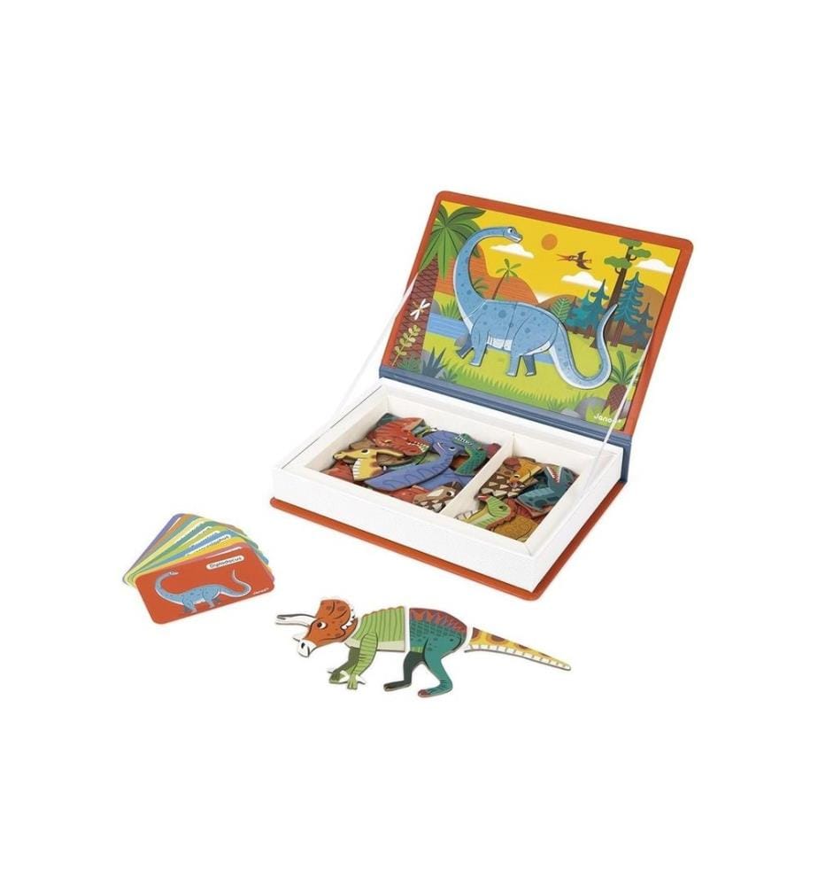 JANOD - Jouets d'occupation Livre magnétique dinosaures