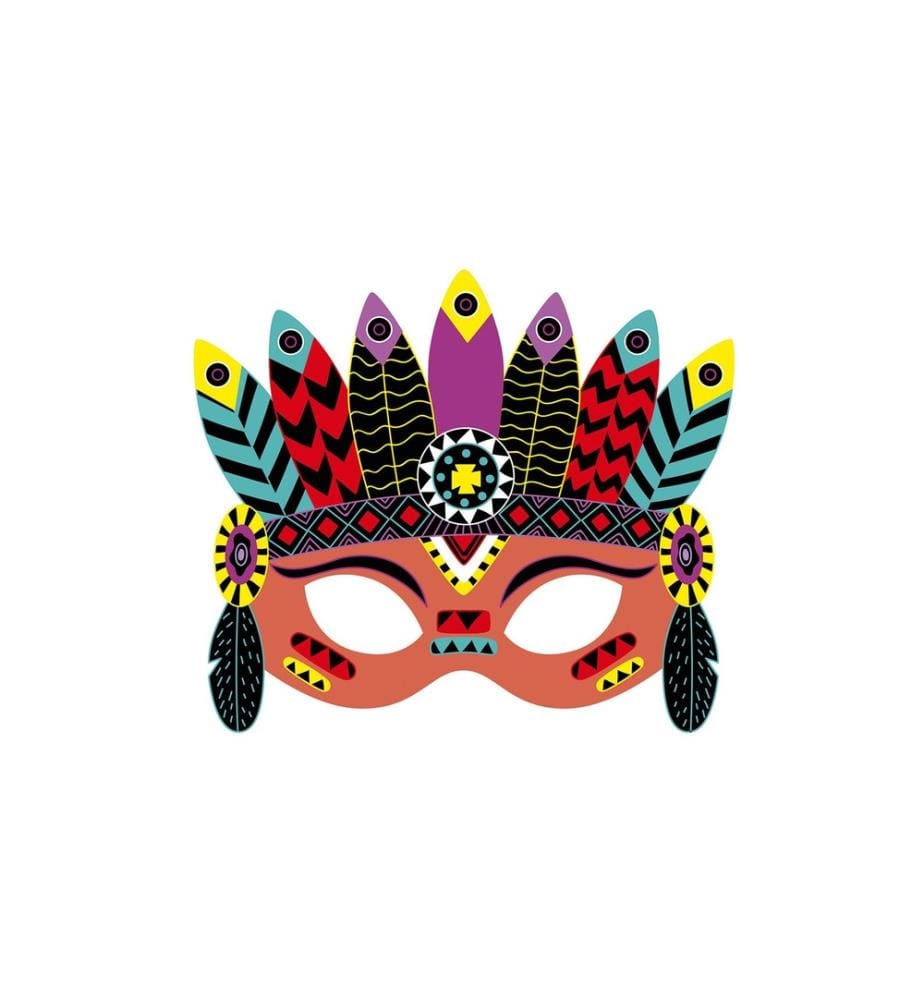 JANOD - Bastelset Kratzbilder Partymasken