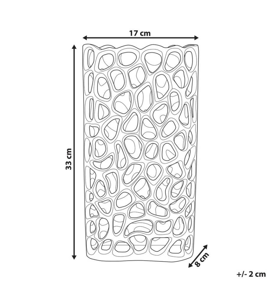 Vase décoratif SANCHI Métal 33 cm Doré
