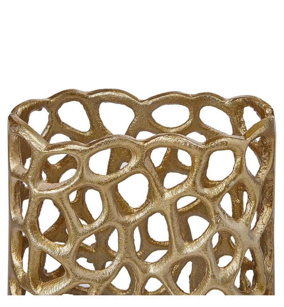 Vase décoratif SANCHI Métal 33 cm Doré