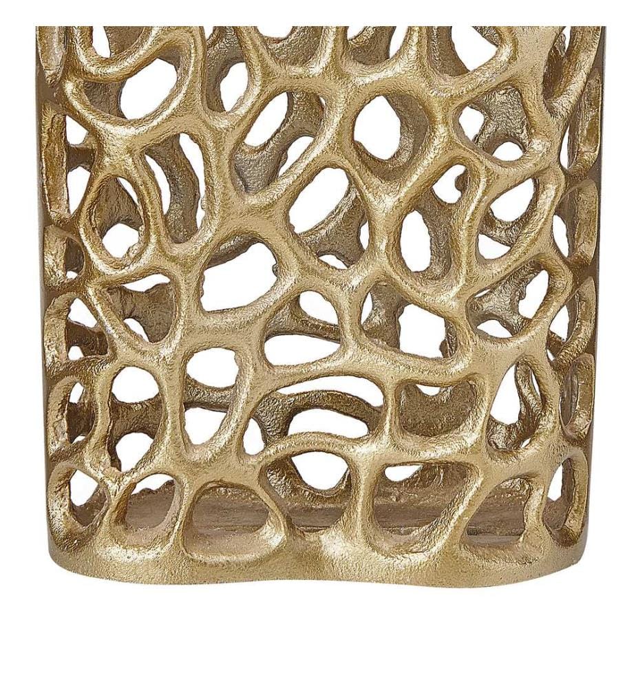 Vase décoratif SANCHI Métal 33 cm Doré