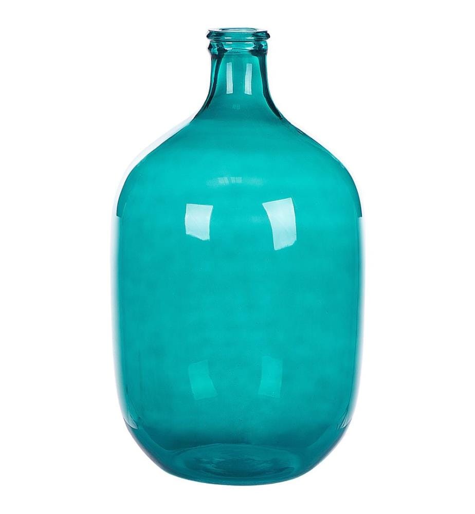 Vase décoratif SAMOSA Verre 48 cm Turquoise