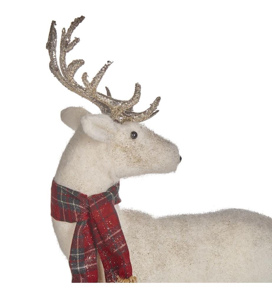 Accessoire Décoratif MUSTOLA Renne 51 cm Blanc