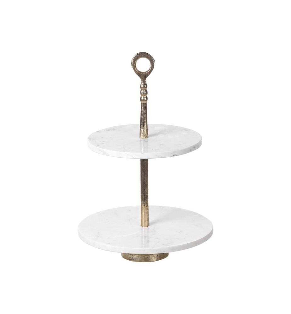 Cake Stand TARUM Stone White Marble