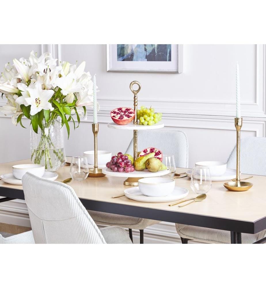 Cake Stand TARUM Stone White Marble
