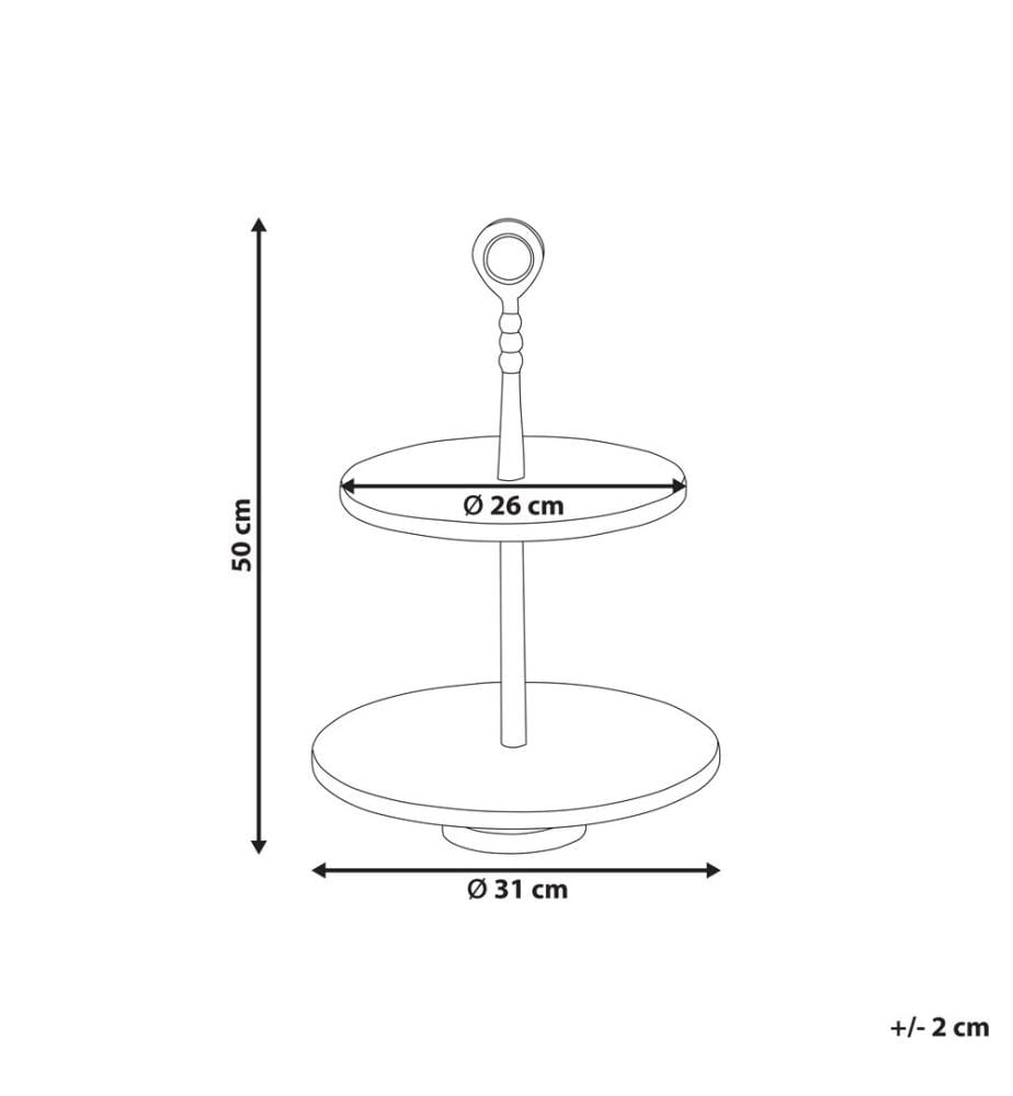 Cake Stand TARUM Stone White Marble