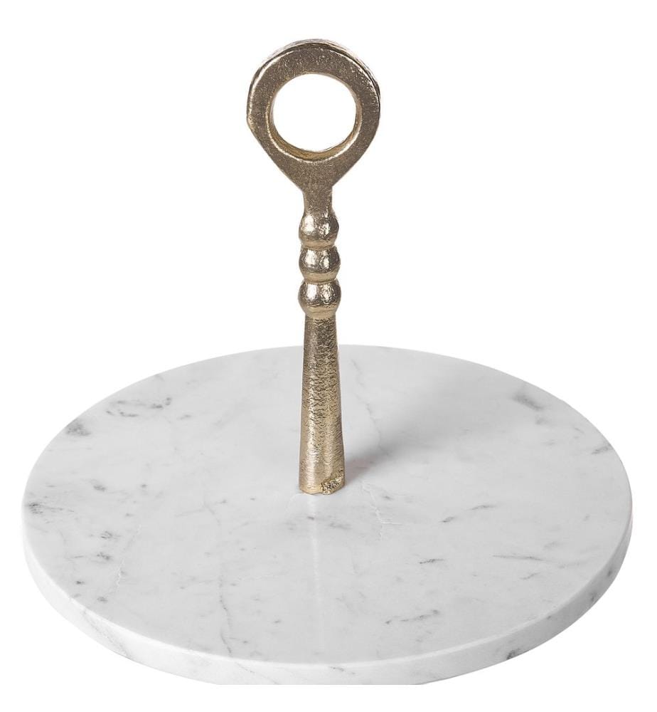 Cake Stand TARUM Stone White Marble