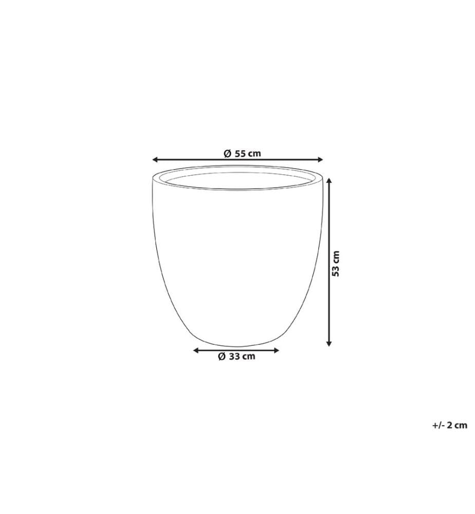 Cache-pot KANNIA 55 cm Blanc